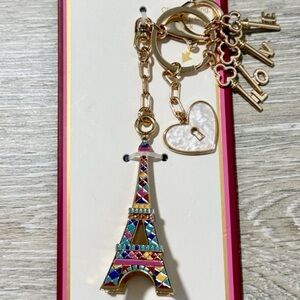Piper K Love Eiffel Tower Gold Tone Purse Charm New